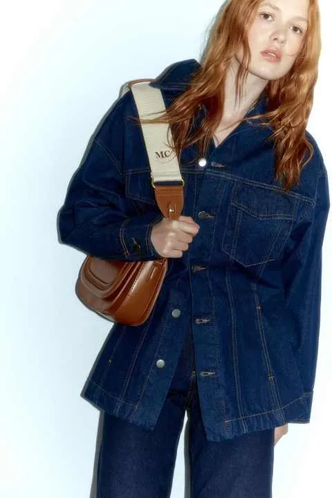 حقيبة نسائية-Sheep Leather Feeling Saddle Crescent