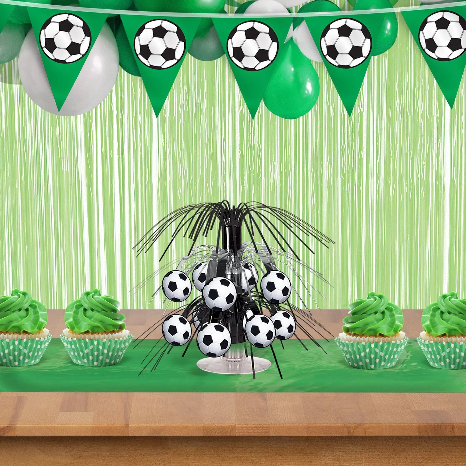 1-Ply Plastic Fringe Curtain neon lime