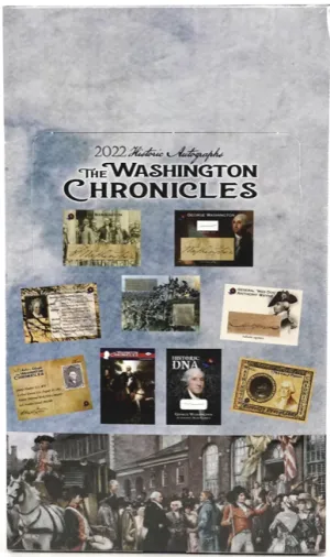 2022 Historic Autographs The Washington Chronicles Hobby Box 24 packs per box, 10 cards per pack