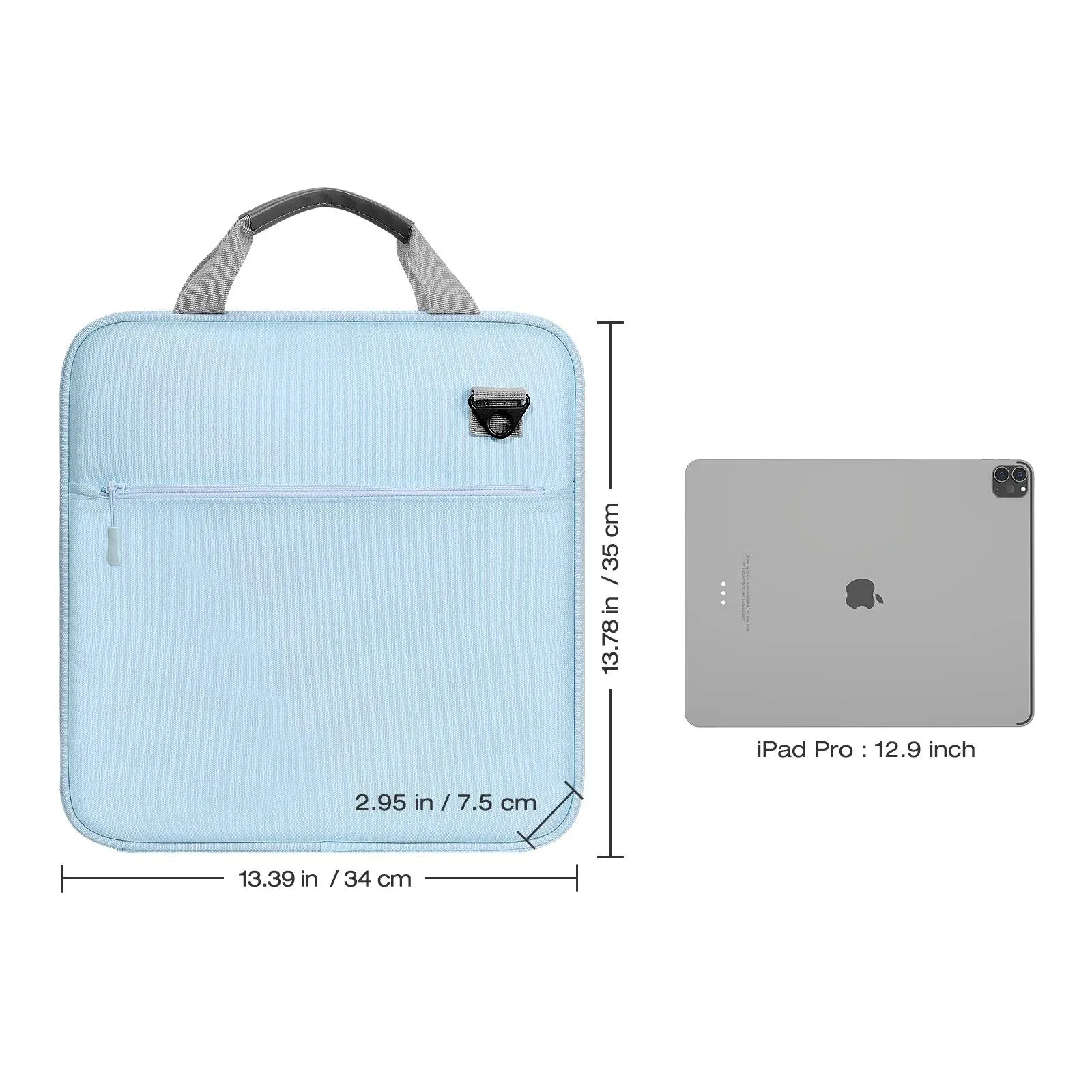 500 Sheet Capacity Multi-pocket School Binder with Zipper for Middle School