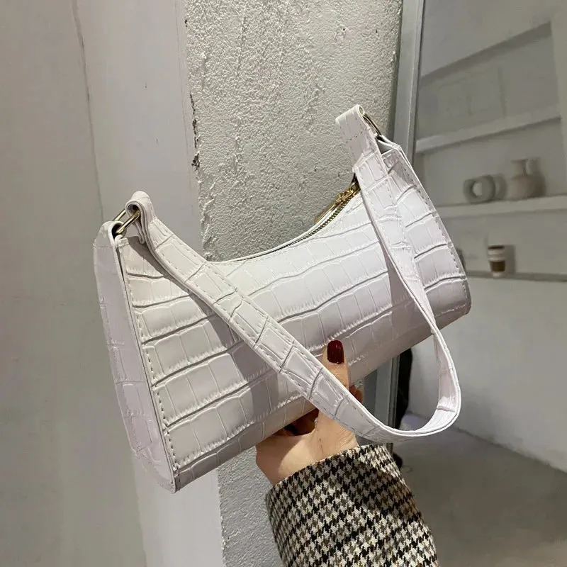 Amozae-Fashion Exquisite Shopping Bag Retro Casual Women Totes Shoulder Bags Female Leather Solid Color Chain Handbag for Women 2024