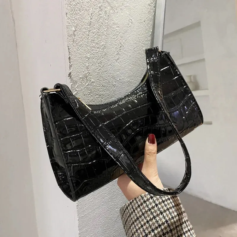 Amozae-Fashion Exquisite Shopping Bag Retro Casual Women Totes Shoulder Bags Female Leather Solid Color Chain Handbag for Women 2024