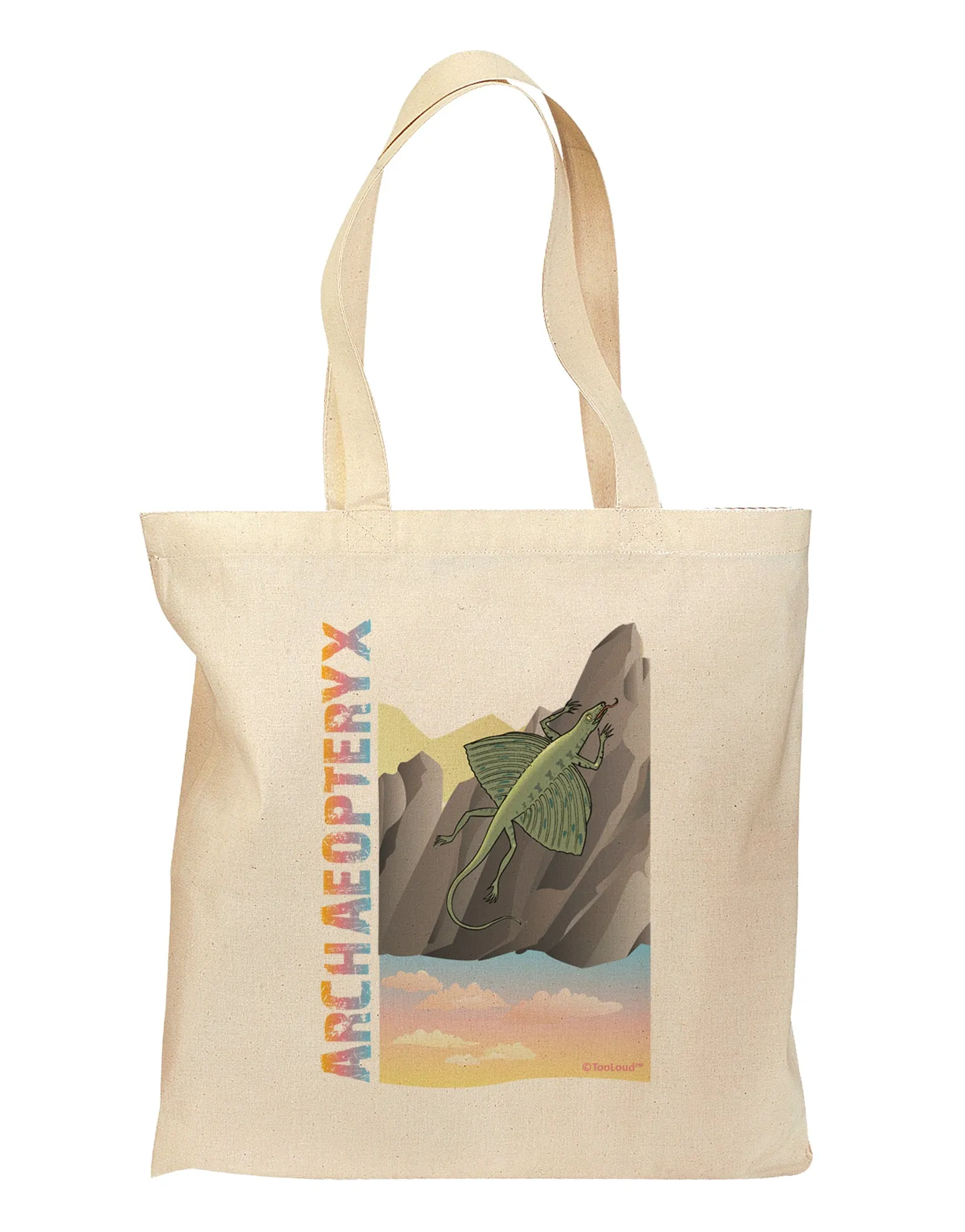 Archaopteryx - With Name Grocery Tote Bag by TooLoud