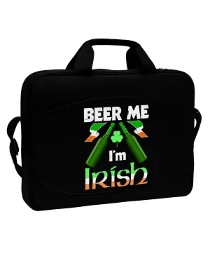 Beer Me I'm Irish 15&#x22; Dark Laptop / Tablet Case Bag