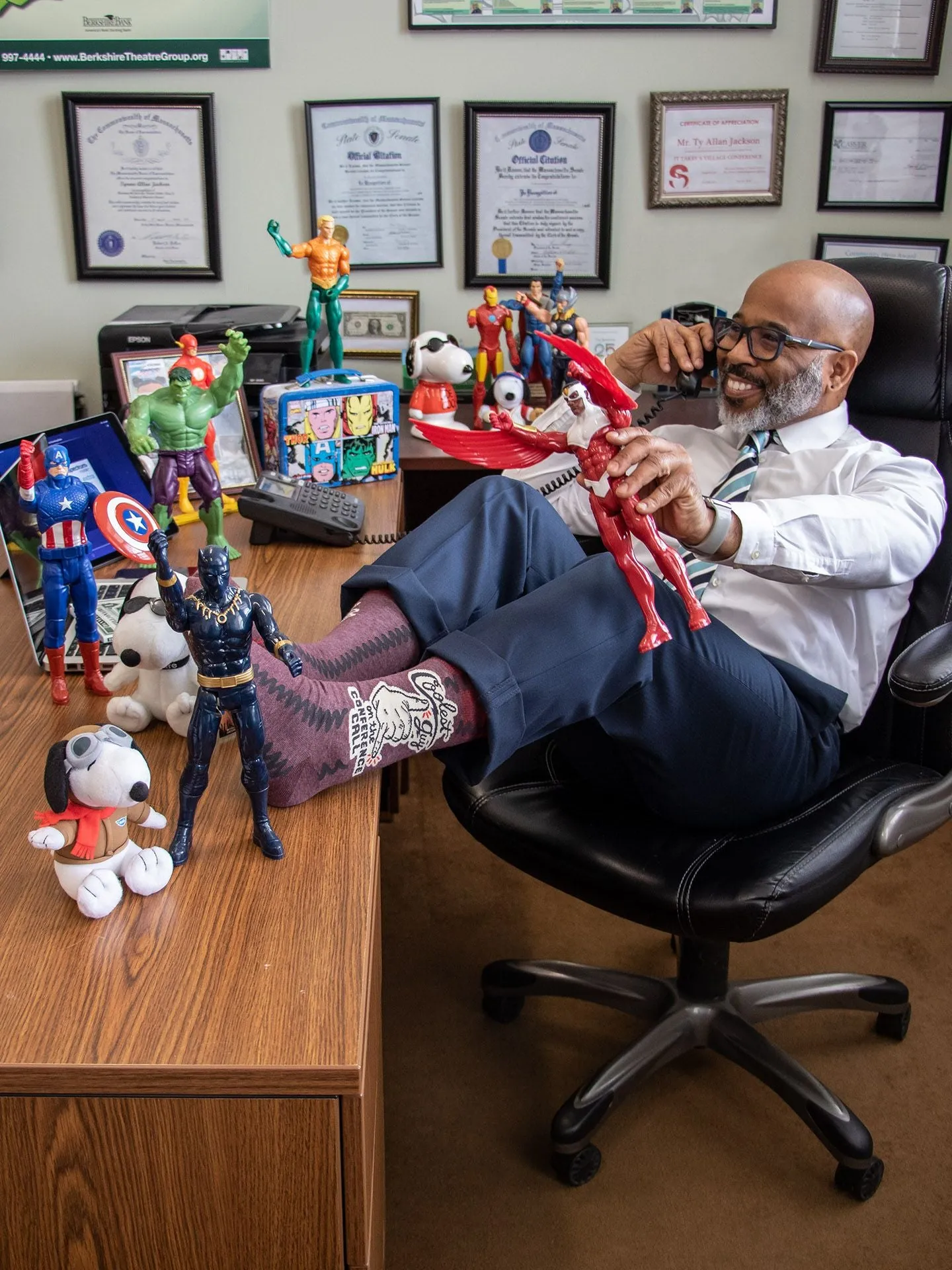 Coolest Guy On The Conference Call M-Crew Socks