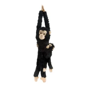 Hanging Chimpanzee with Baby Stuffed Animal - 20"