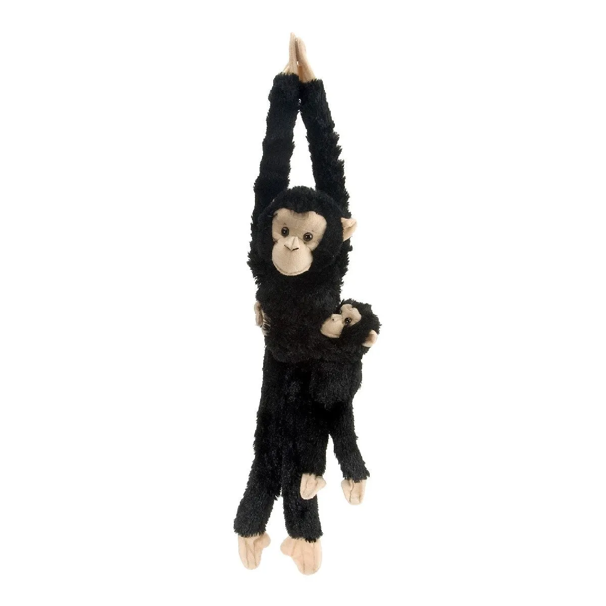 Hanging Chimpanzee with Baby Stuffed Animal - 20"
