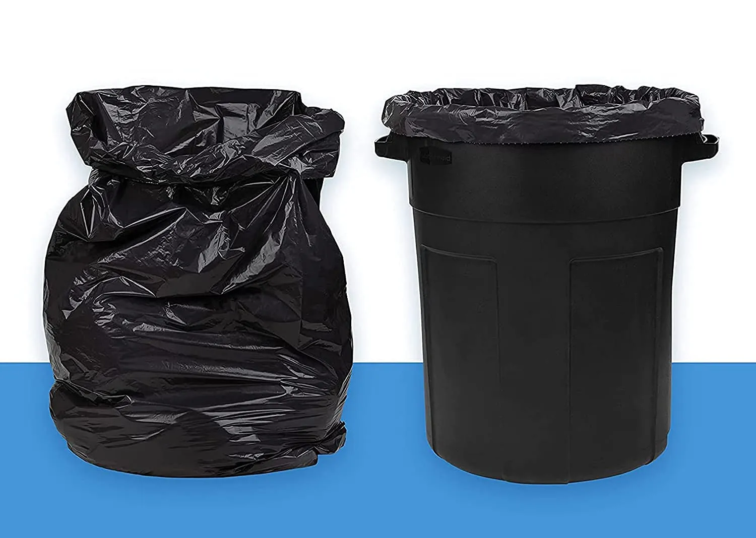 Kuber Industries 30 Count Biodegradable Garbage Bags Medium|Plastic Dustbin Bags|Trash Bags For Kitchen, Office, Warehouse, Pantry Or Washroom 7 Ltr (Black)