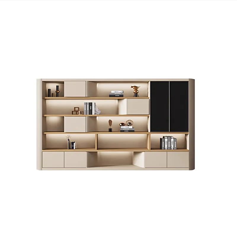 L Shaped Desk with Storage Drawers Wood Executive Desk