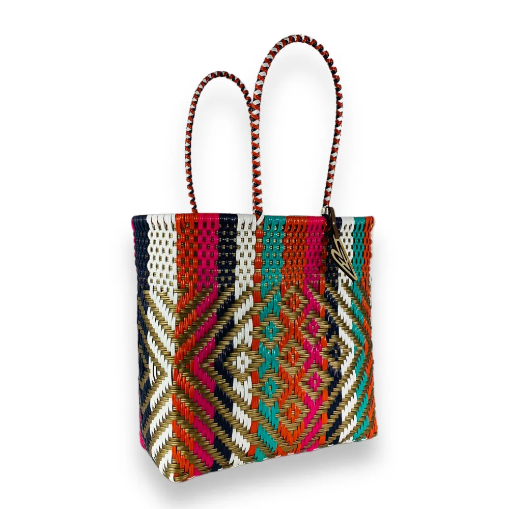 Maria Victoria | Dune Tote | Upcycled, Handwoven, Multicolor Tote