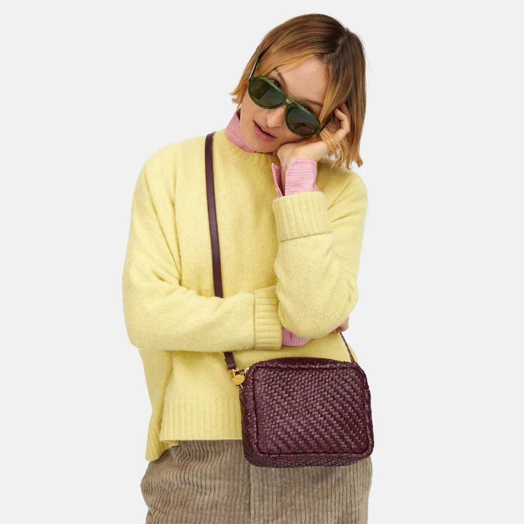 Midi Sac (Plum Woven Zig Zag)