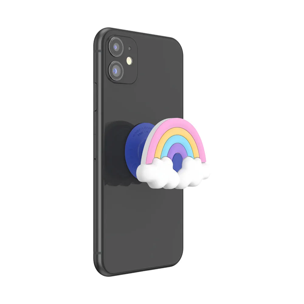 PopSockets PopGrip Premium| Gel Phone Grip & KickStand, Removable Reusable Washable, Works with  Smooth Hard Plastic Case, Easy Remove Top for Wireless Charging - Rainbow