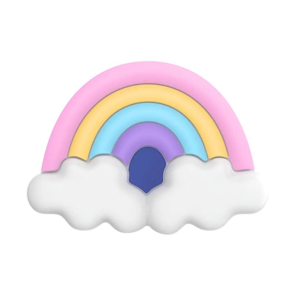 PopSockets PopGrip Premium| Gel Phone Grip & KickStand, Removable Reusable Washable, Works with  Smooth Hard Plastic Case, Easy Remove Top for Wireless Charging - Rainbow