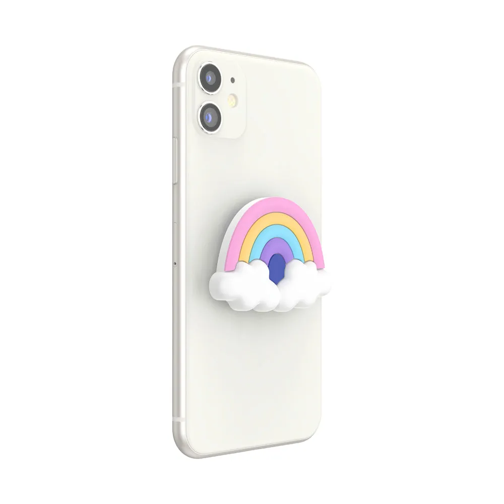 PopSockets PopGrip Premium| Gel Phone Grip & KickStand, Removable Reusable Washable, Works with  Smooth Hard Plastic Case, Easy Remove Top for Wireless Charging - Rainbow