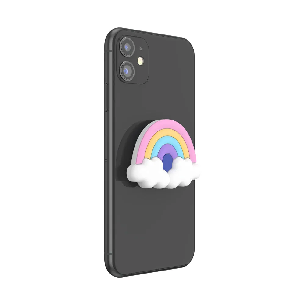 PopSockets PopGrip Premium| Gel Phone Grip & KickStand, Removable Reusable Washable, Works with  Smooth Hard Plastic Case, Easy Remove Top for Wireless Charging - Rainbow