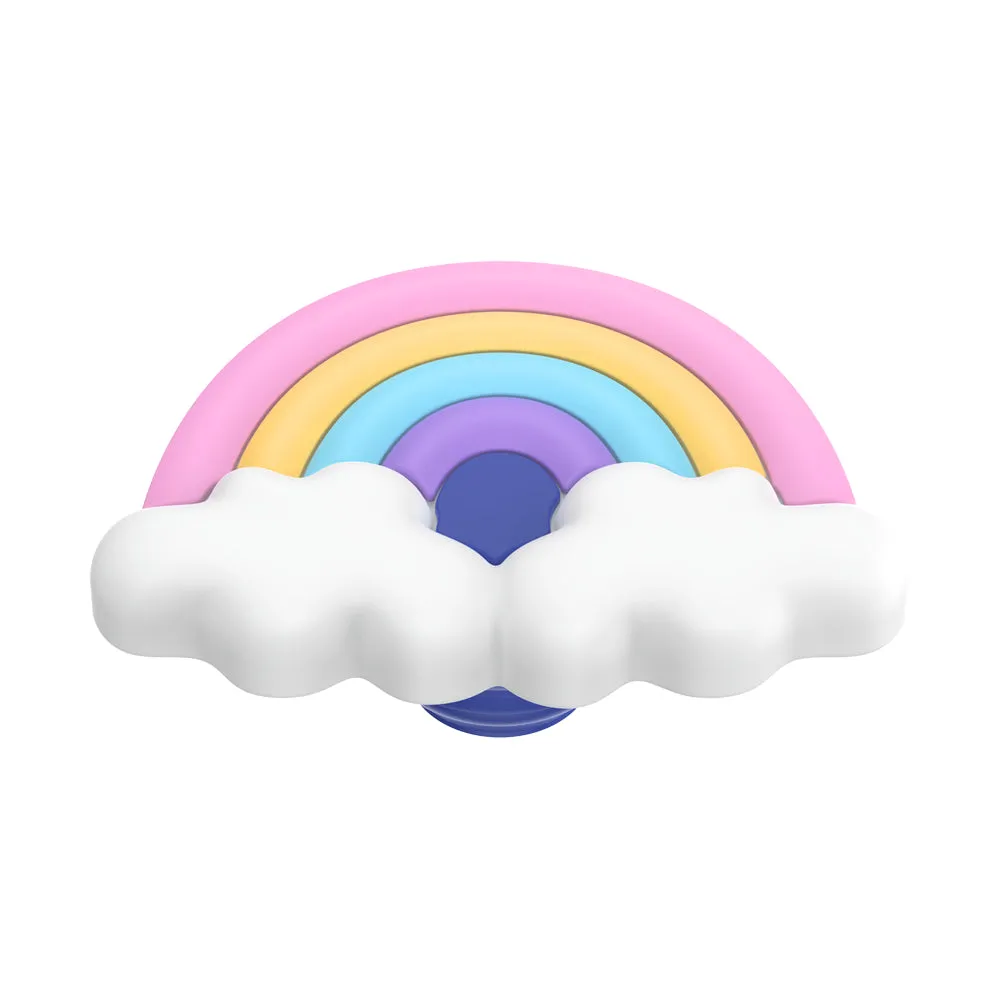 PopSockets PopGrip Premium| Gel Phone Grip & KickStand, Removable Reusable Washable, Works with  Smooth Hard Plastic Case, Easy Remove Top for Wireless Charging - Rainbow