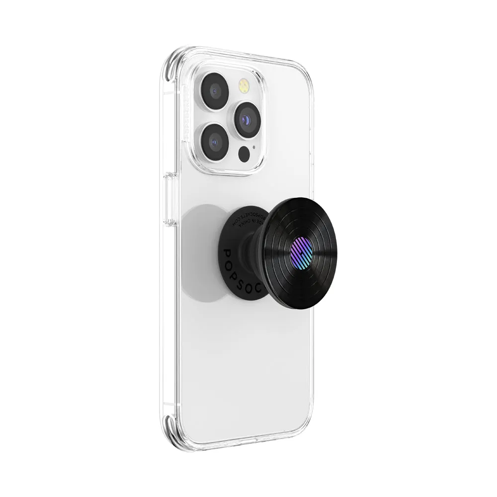 PopSockets PopGrip Premium| Gel Phone Grip & KickStand, Removable Reusable Washable, Works with  Smooth Hard Plastic Case, Easy Remove Top for Wireless Charging - Retro Vinyl